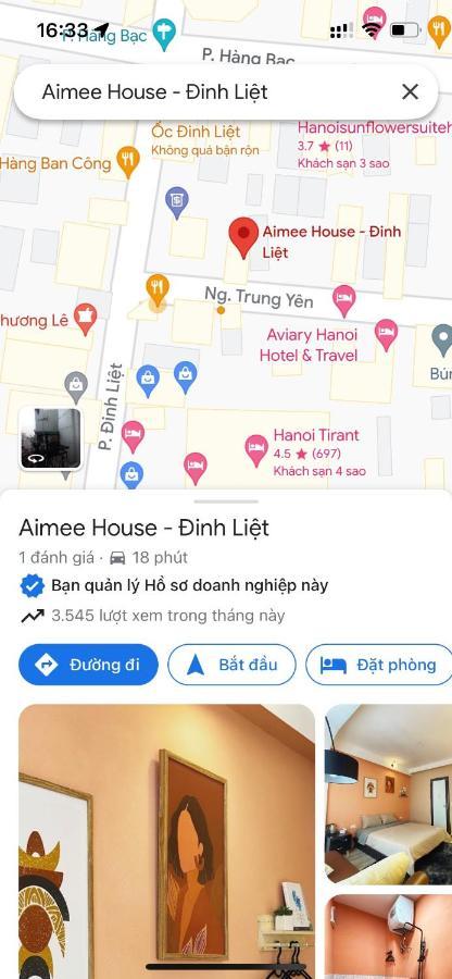 Aimee House - Dinh Liet Apartment Hanoi Exterior photo